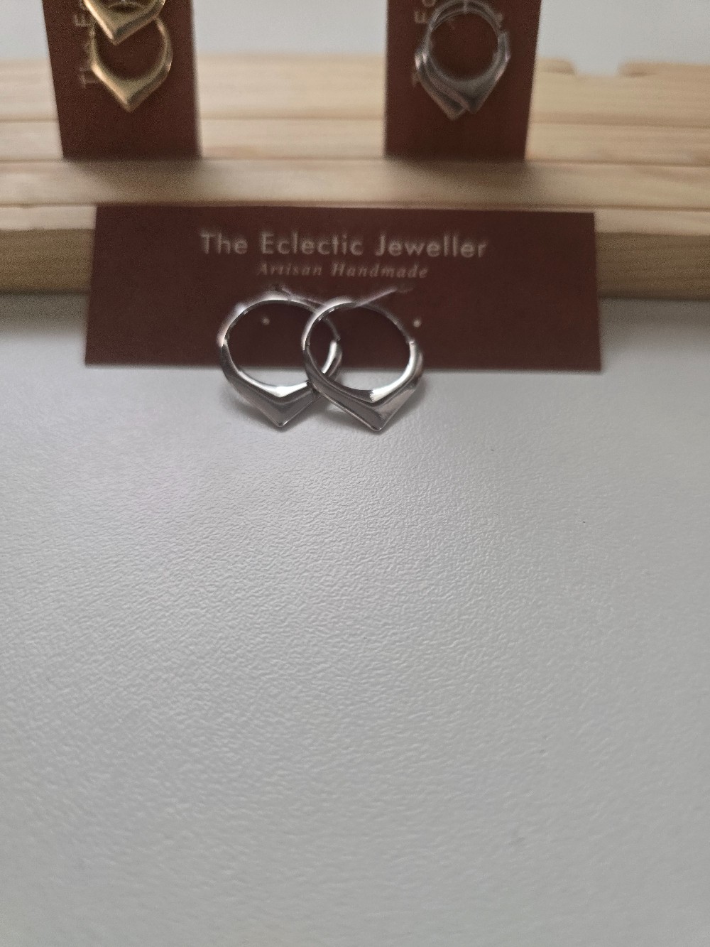 Large Argentium Hoops - Fine Silver