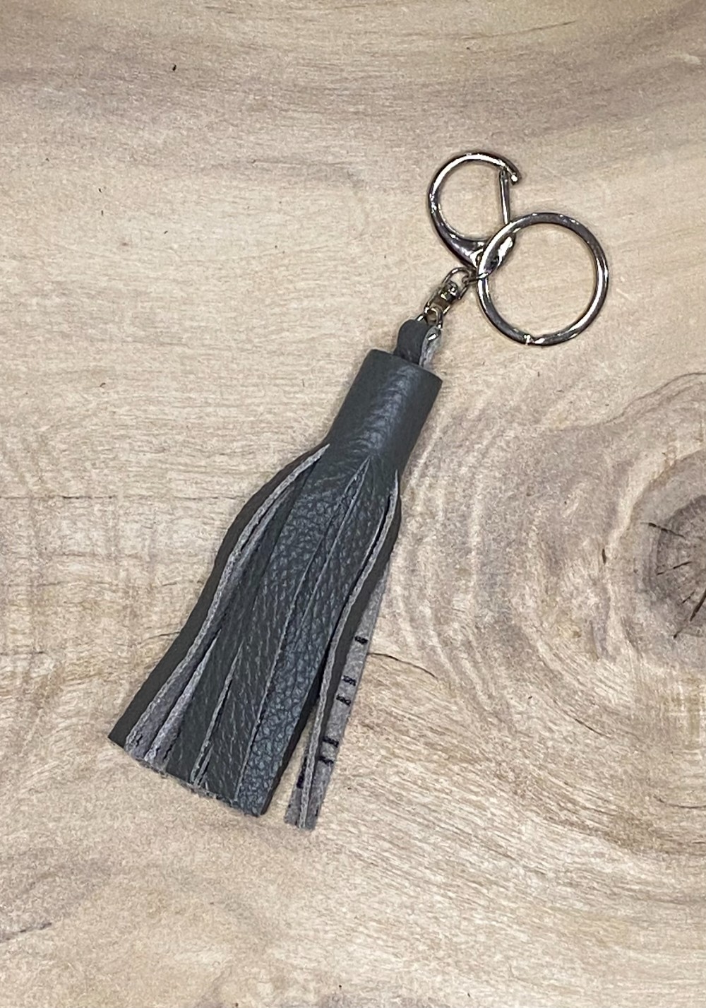 Tassel Key Chain/Bag Charm - Grey