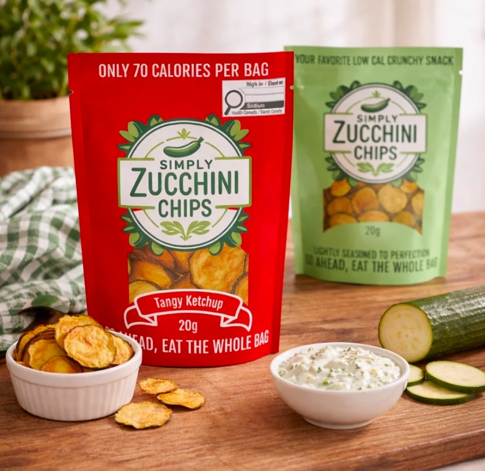 Simply Zucchini Chips - Ketchup