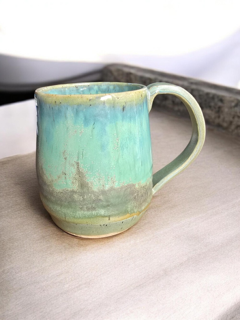 Green Ceramic mug