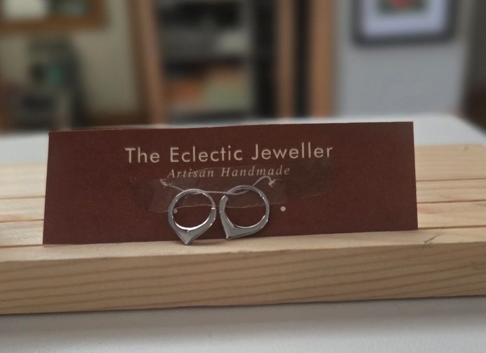 Small Argentium Hoops - Fine Silver