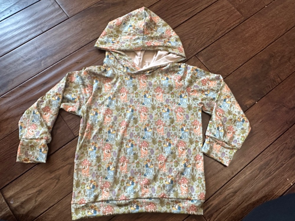 Size 6 Hooded Pullover Cottagecore heeler