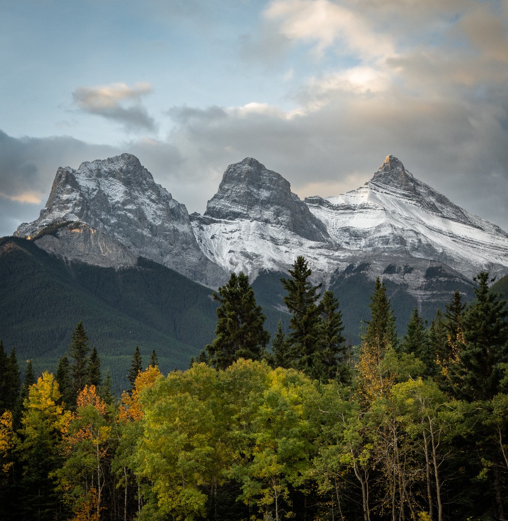 Three Sisters in the Fall Print