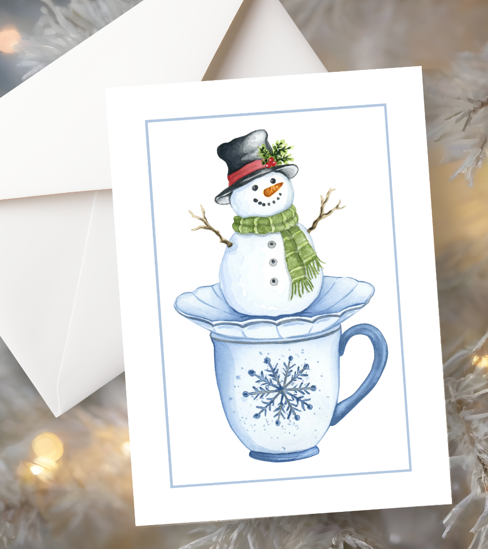 Snowman Teacup, 5