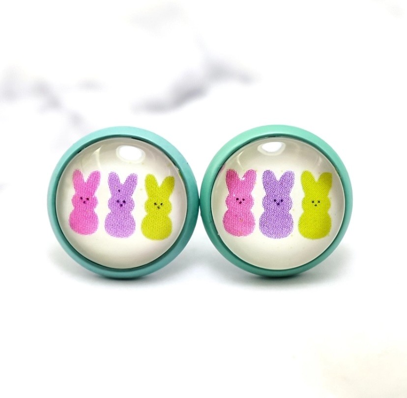 Pastel Bunny Post Earrings