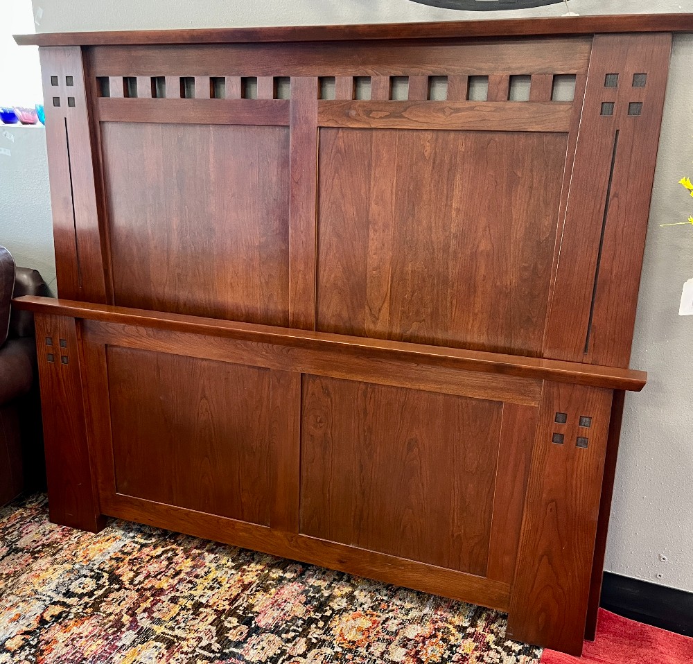 Stickley QUEEN Mission Oak Highlands Bed 70w 58h