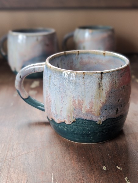 Blue Drippy Mug