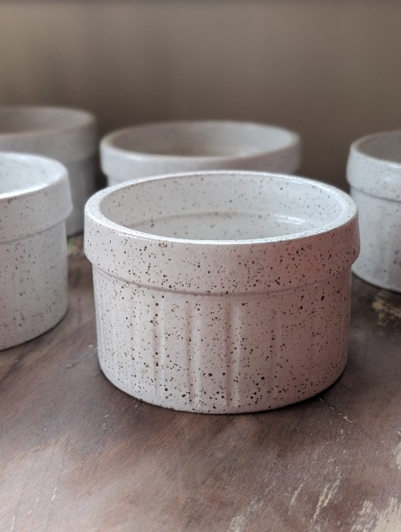 White Speckled Ramekin