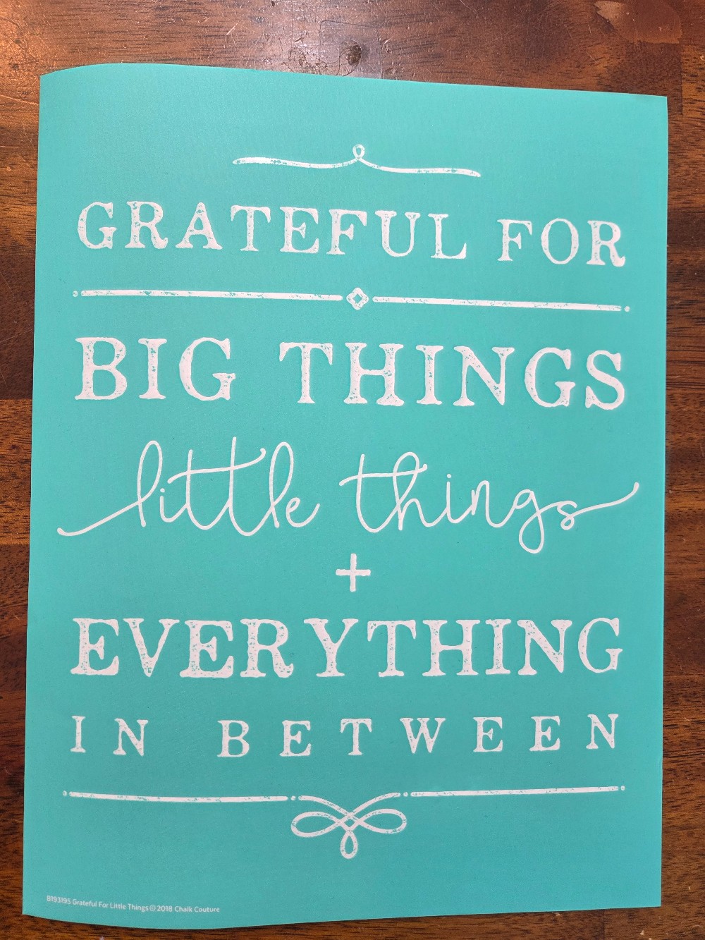 Grateful for Little Things