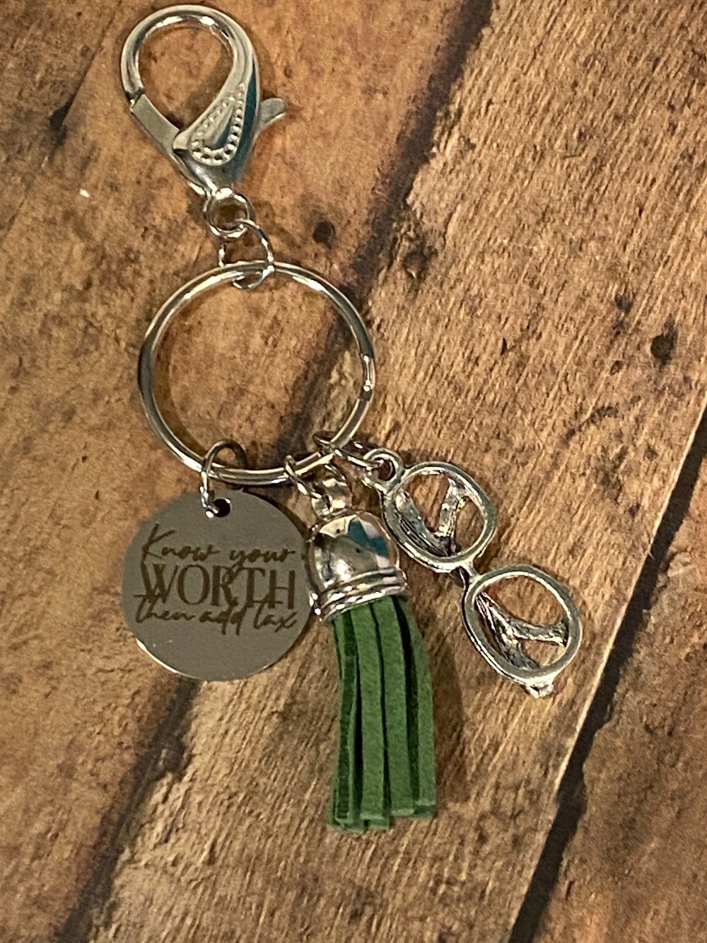 KNOW YOUR WORTH Purse Charm (P06)