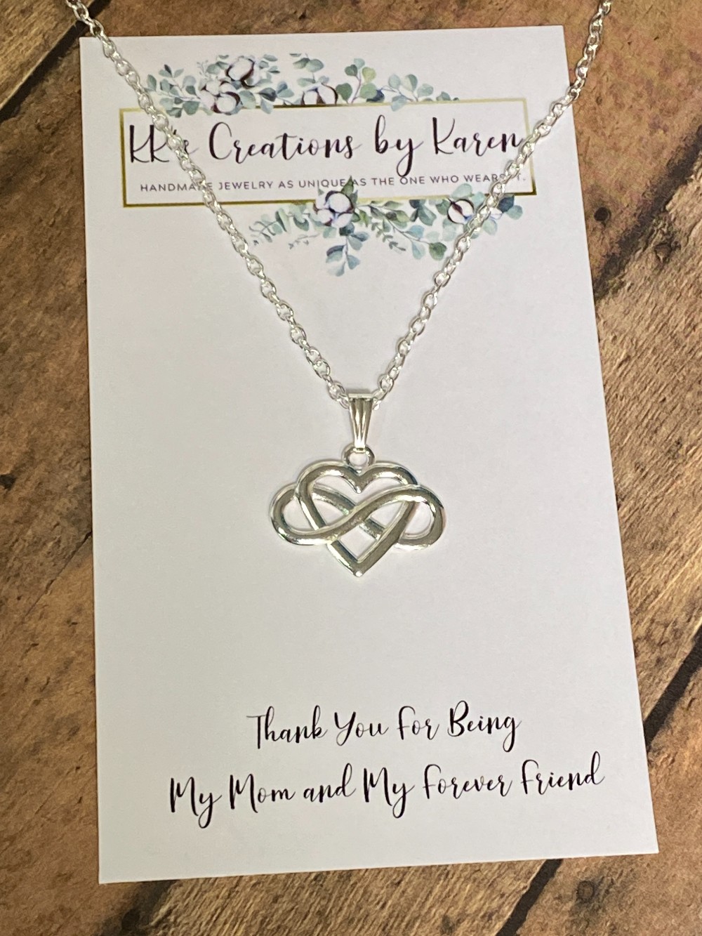 MOM Infinity Heart Necklace 24