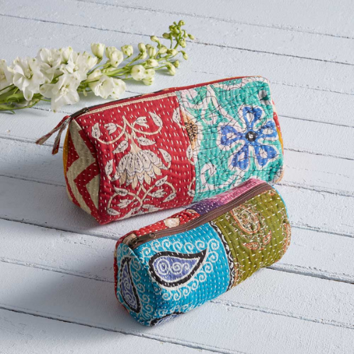 Kantha Toiletries Bag