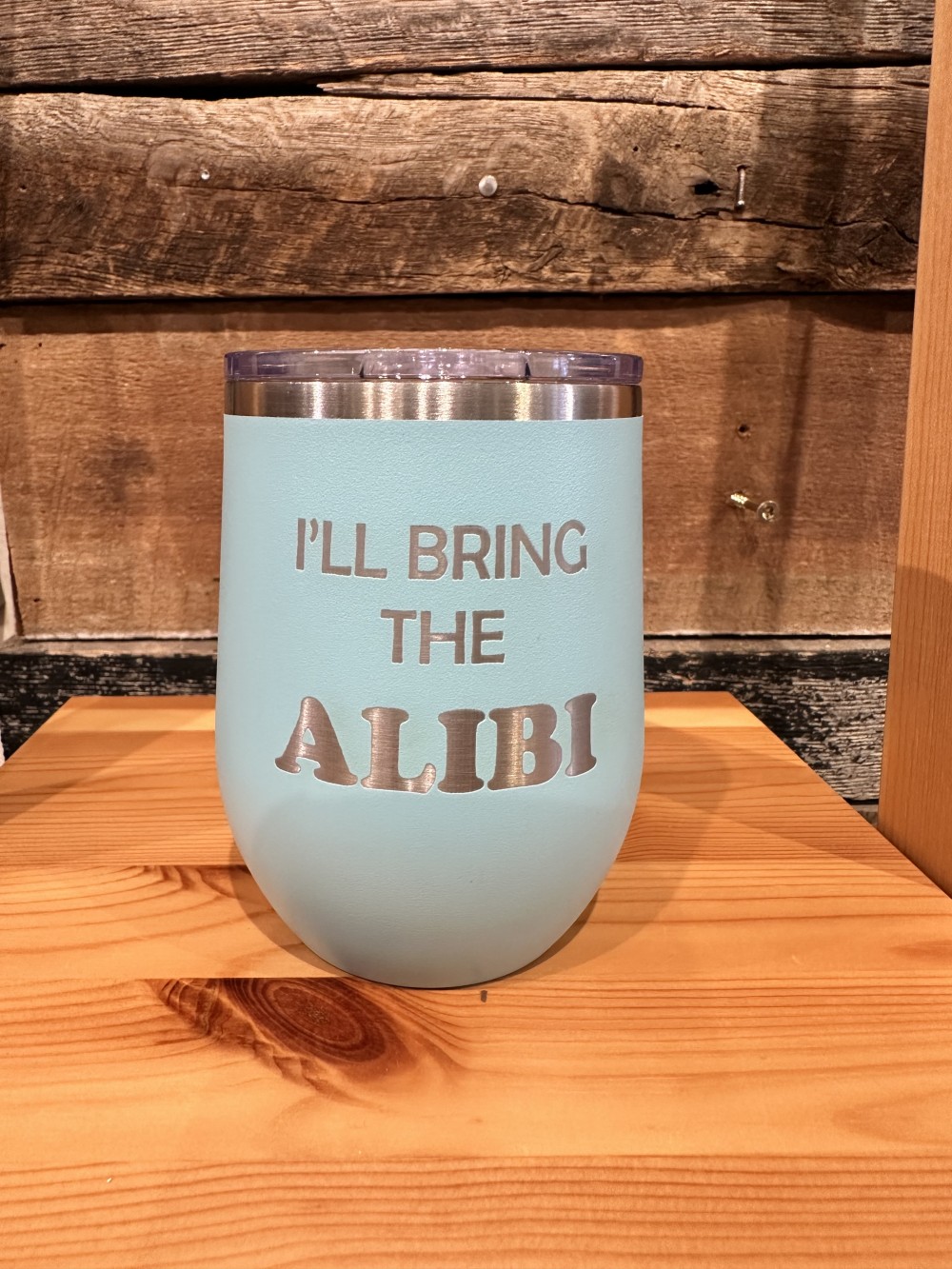 Alibi Wine Tumbler - Teal