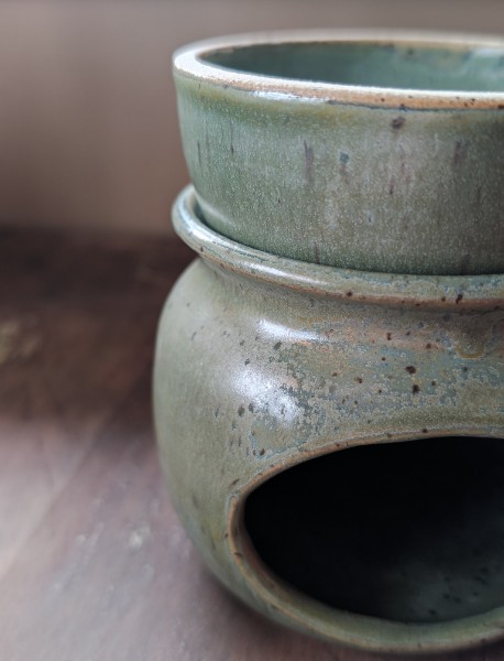 Soft Green Ceramic Wax Warmer