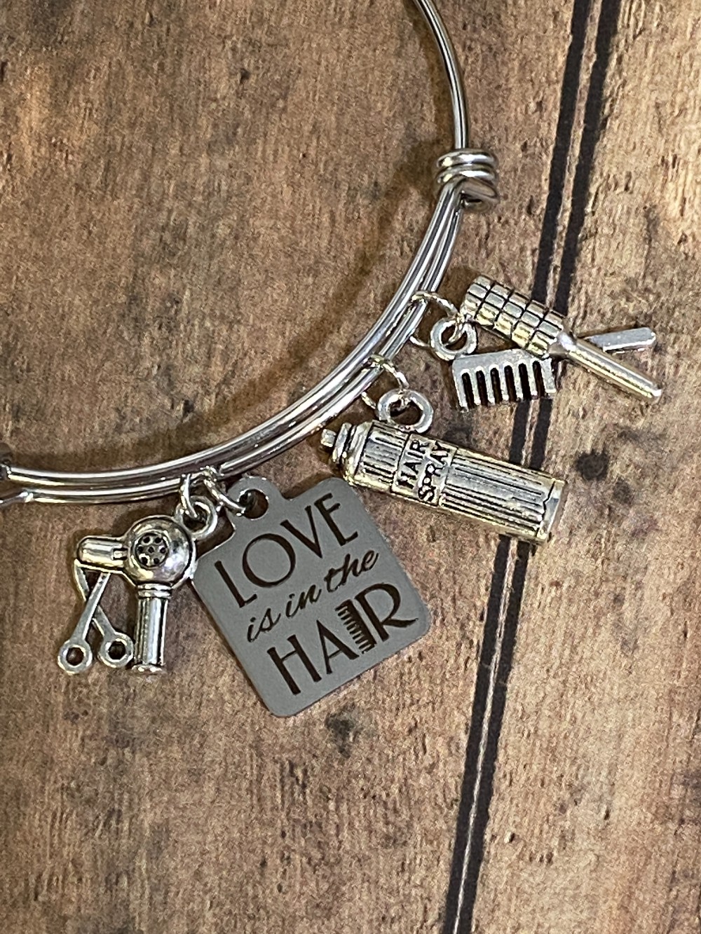 HAIRDRESSER:  Love in Hair Bangle (B93)