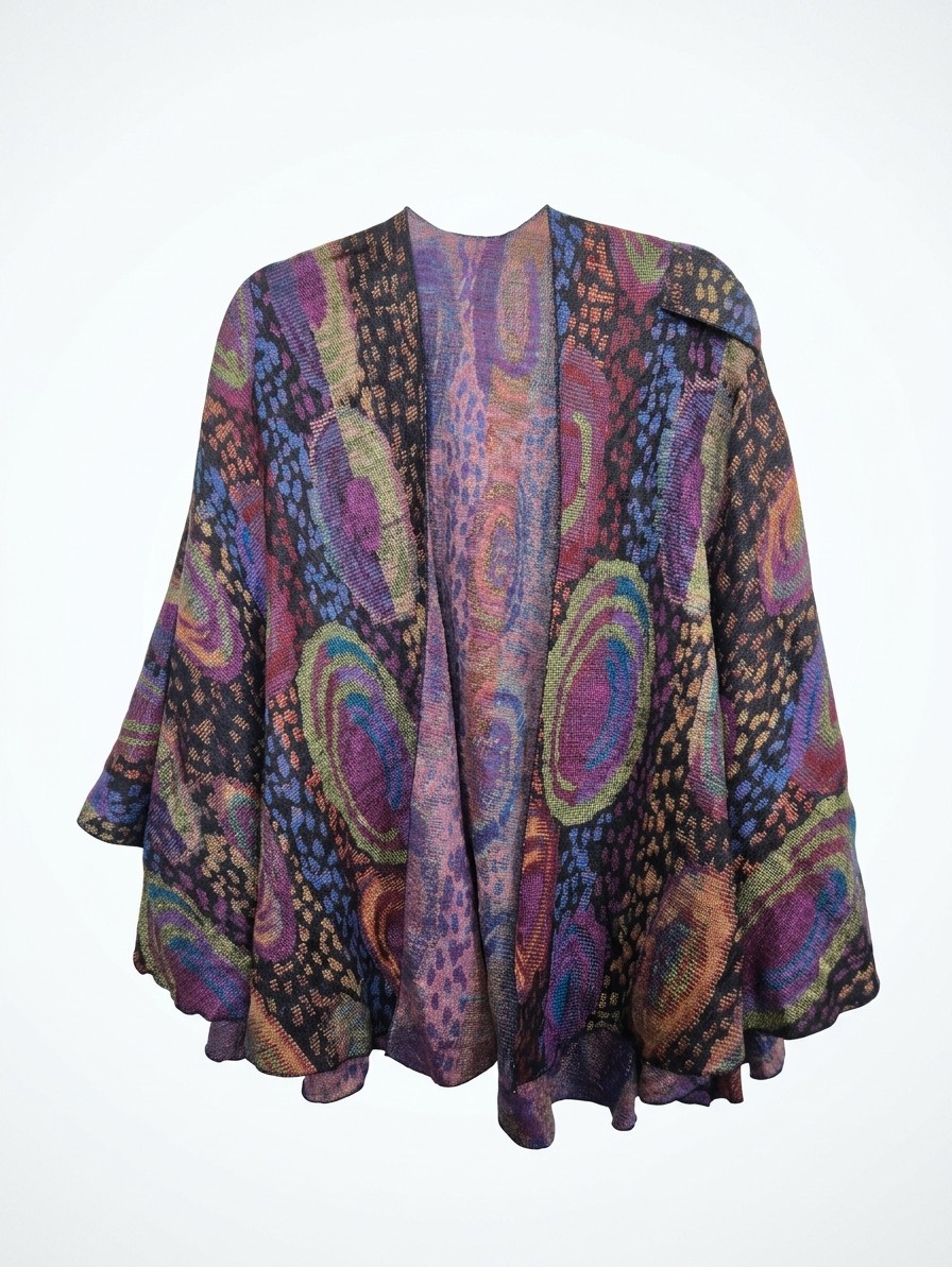 Rapti 100% Cashmere Reversible loop Shawl, OS