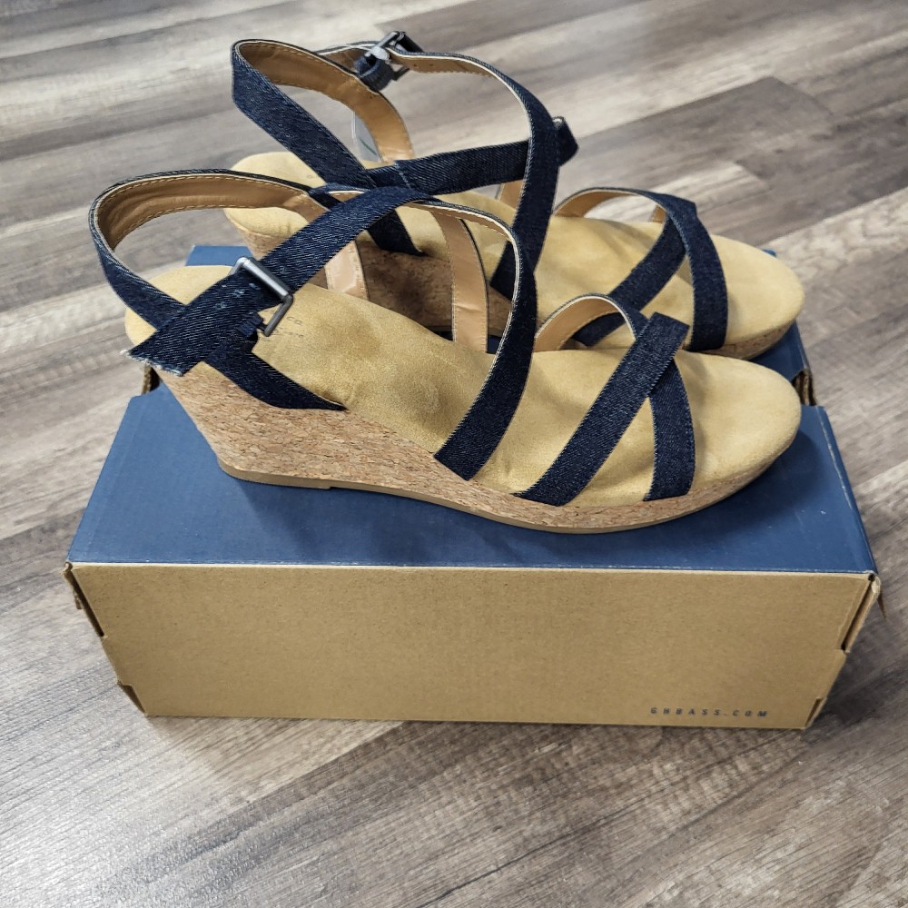 Bass Karly Denim Wedge Shoes, 9M