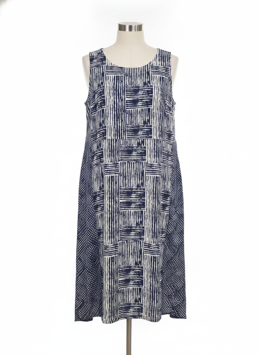 Habitat Linen/Cotton Blend SL Dress, XL
