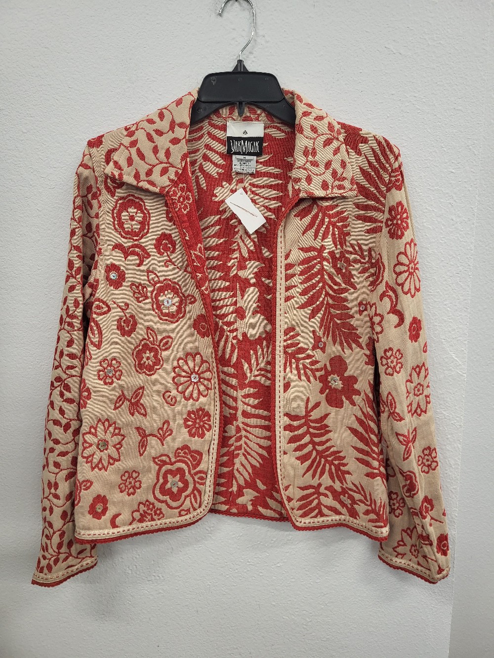 Yak Magik Floral Print Blazer, Medium