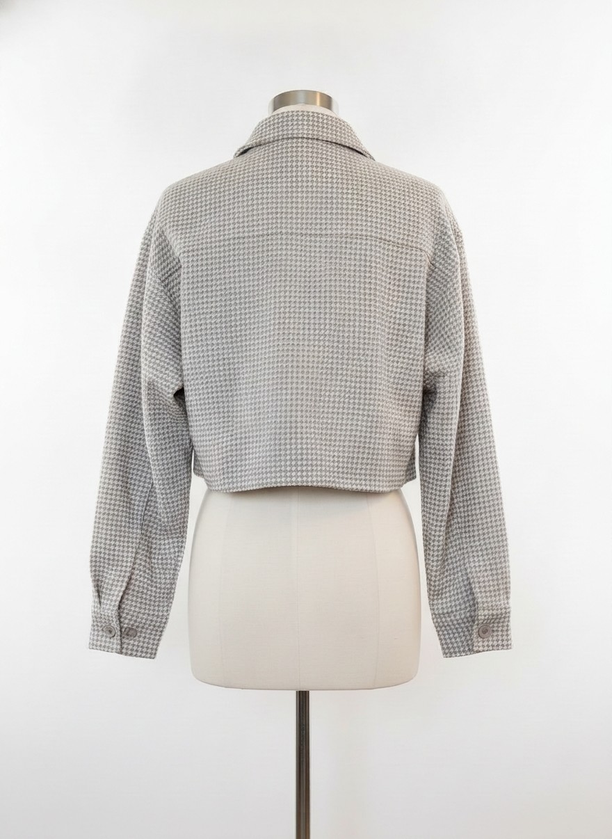 Crop Houndstooth Shaket