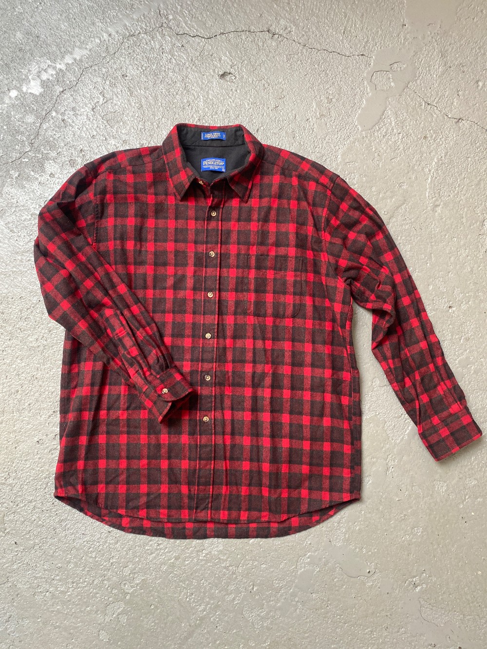 Pendleton Plaid Wool LS BU