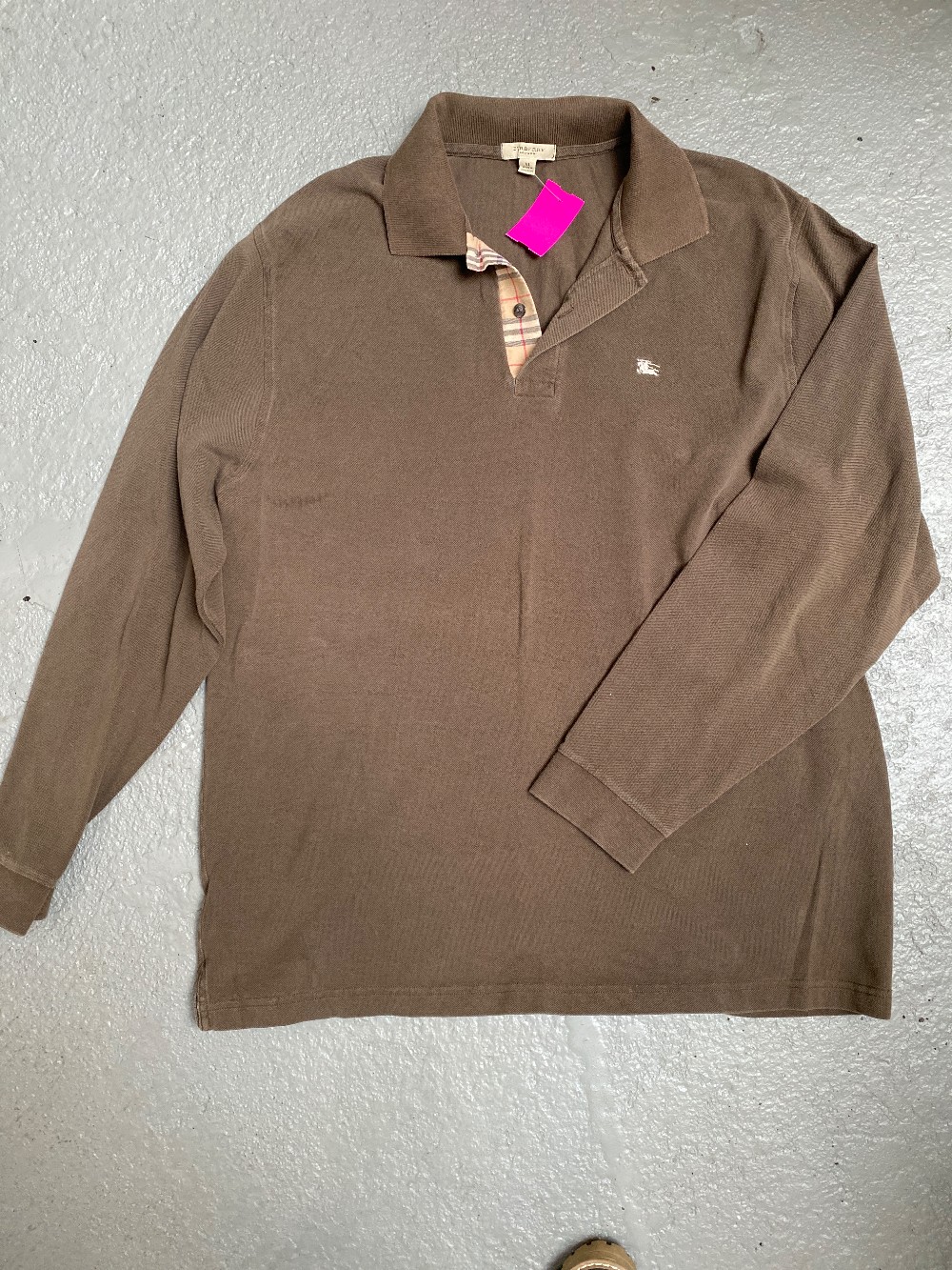 Burberry Cotton Polo Long Sleeve