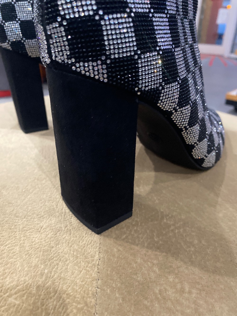 Wild Pair rhinestone ankle booties