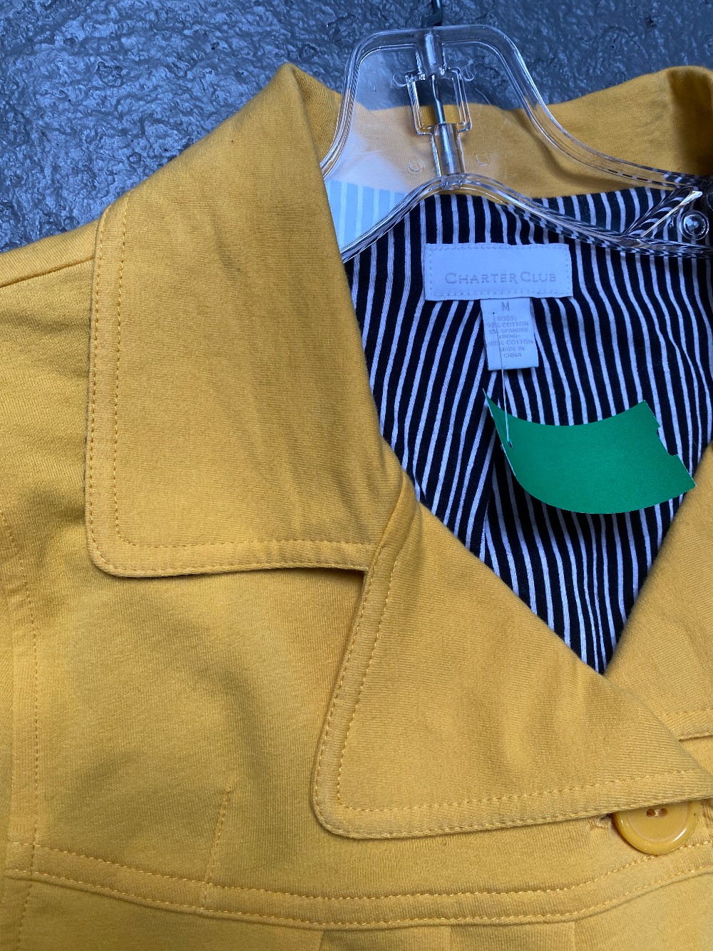 Charter Club Flare front button coat