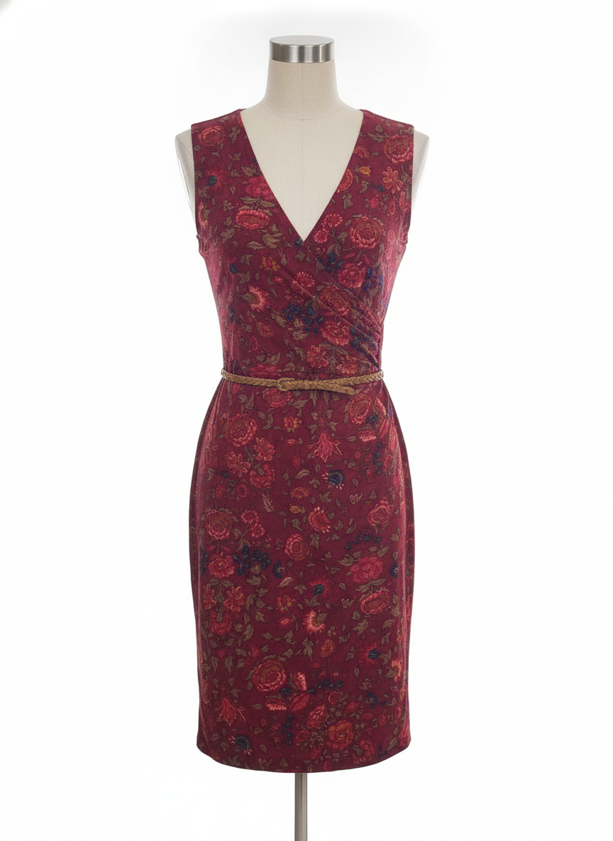 Lauren SS Floral Print Dress, Medium