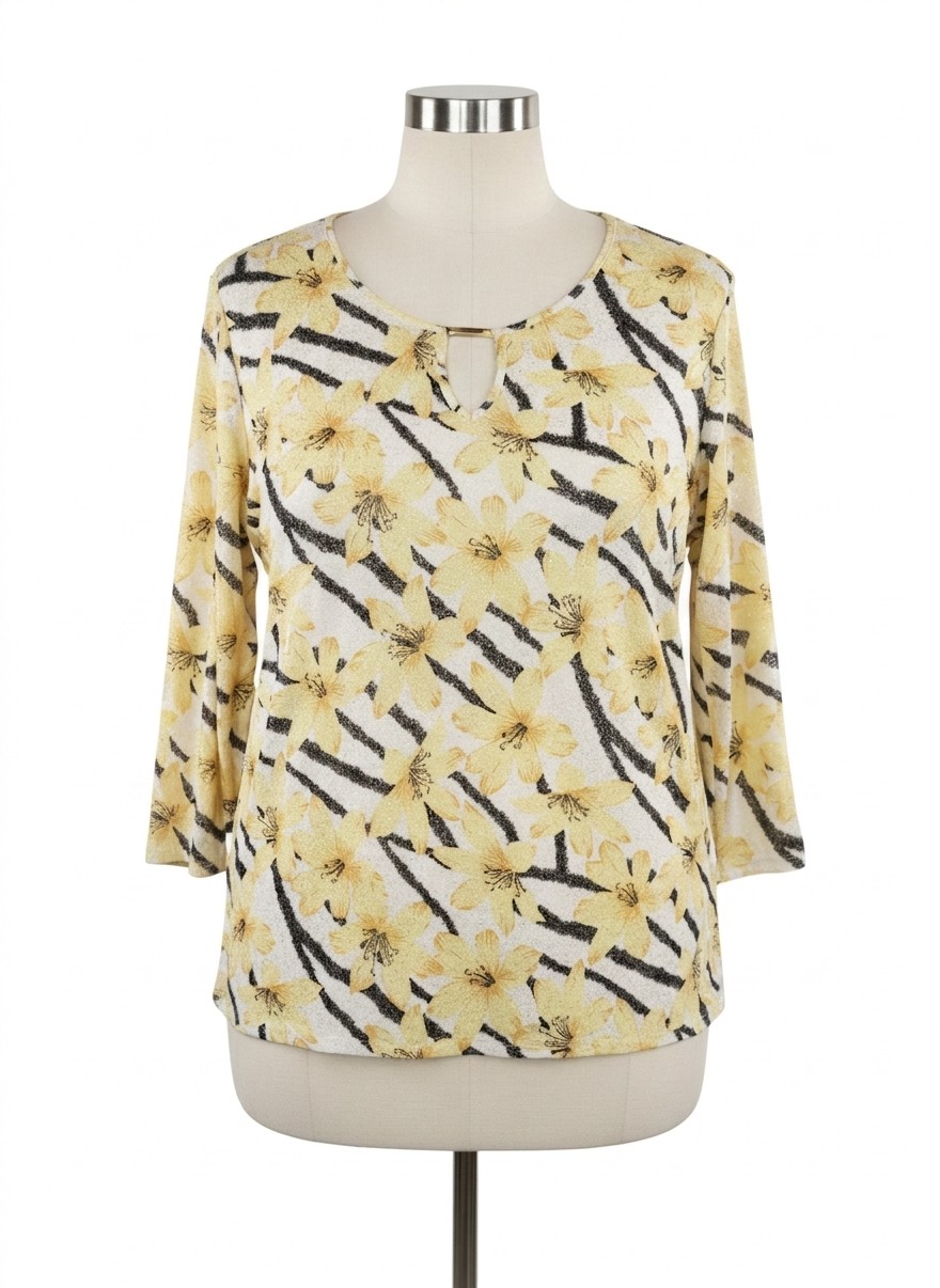 Emily Daniels 3/4 Slv Top, XL