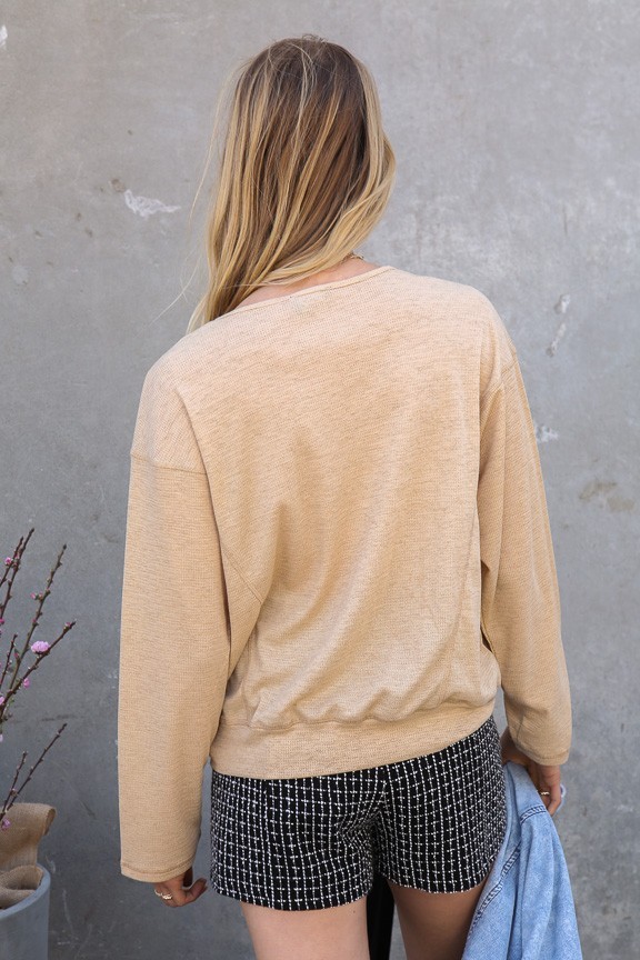 Waffle Knit Thermal Top