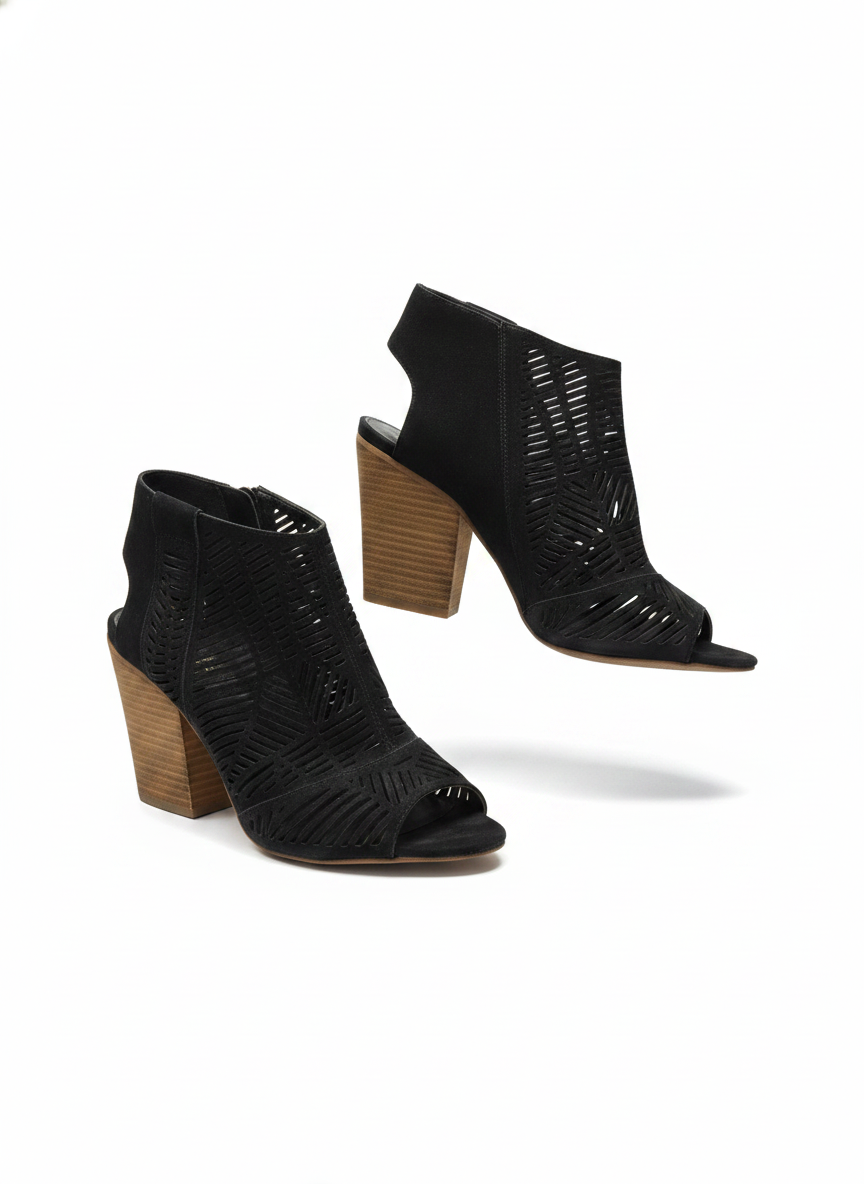 Vince Camuto Peep Toe Heels, 8.5M