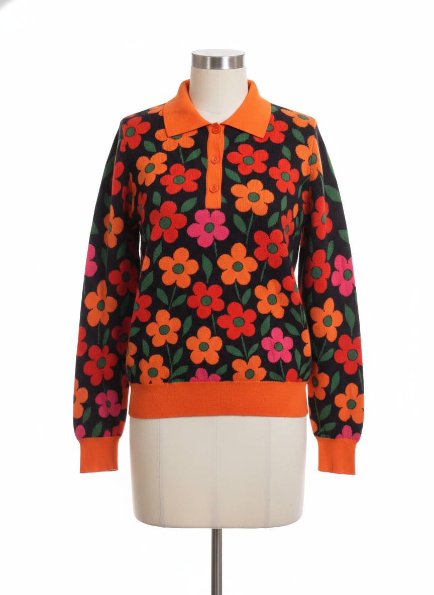 Oxknit knit daisy sweater