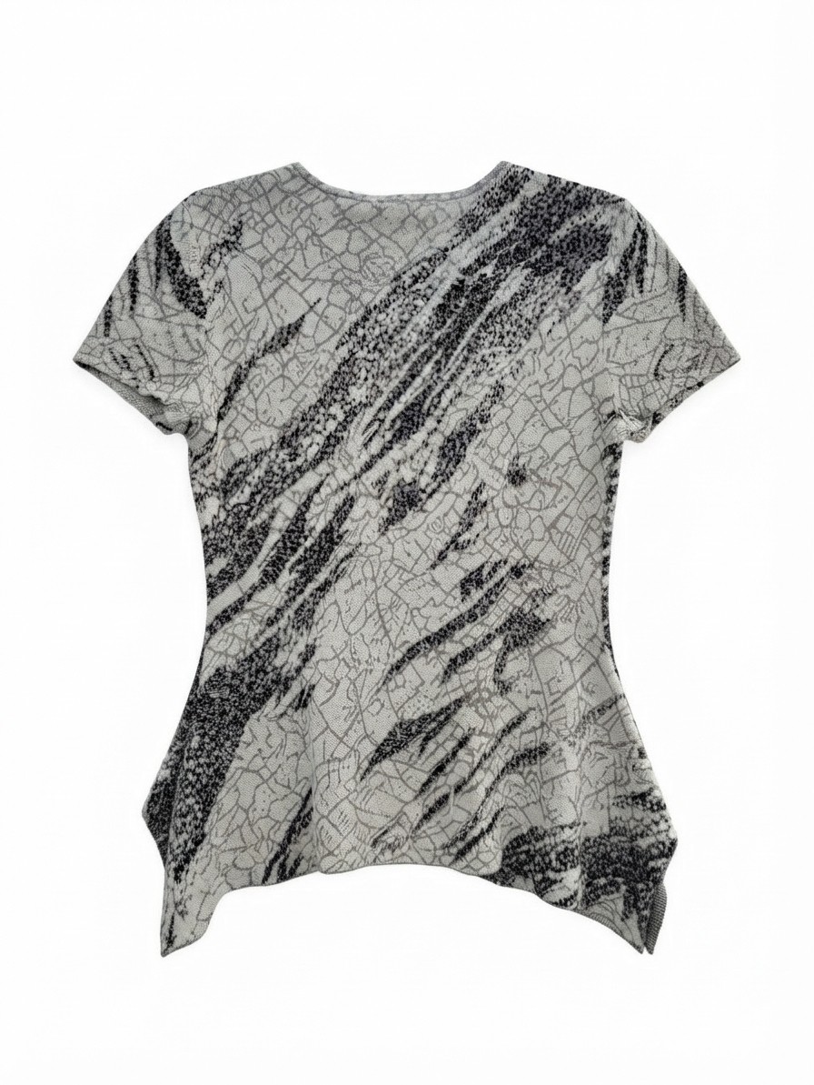 BCBG Silk Blend SS Top, Large
