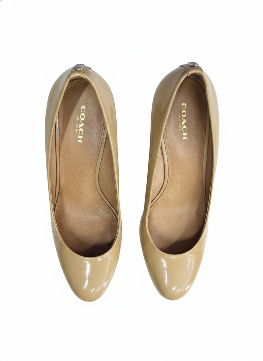 Coach Rileigh Wedge Shoes, Mustard color, 9B