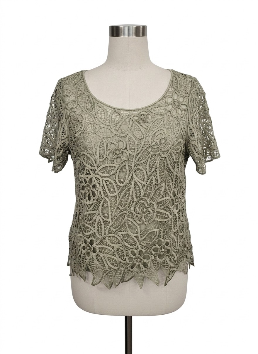 Silken Poetry Silk SS Top, Small