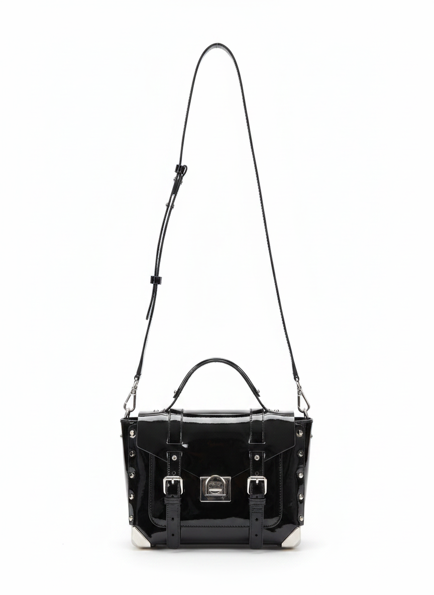 Michael Kors Black Leather Manhattan Satchel