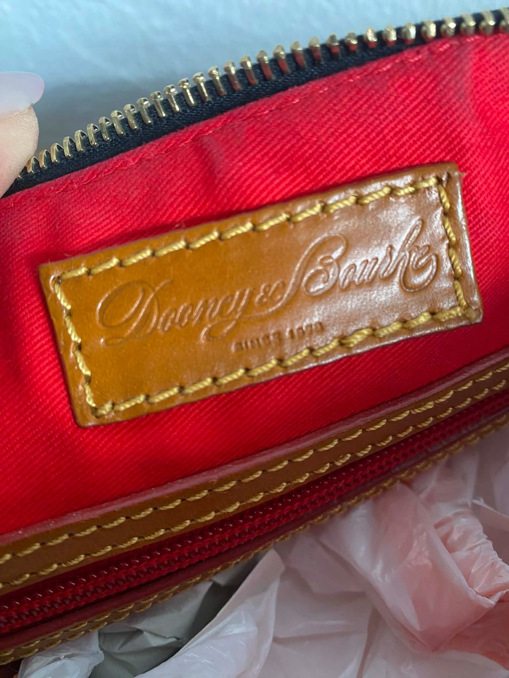 Dooney & Bourke Signature Monogram Coated Satchel