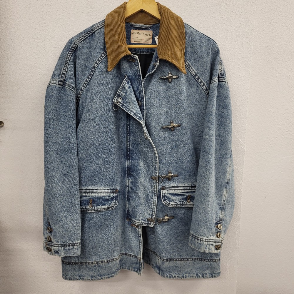 We The Free Denim Barn Jacket, Small