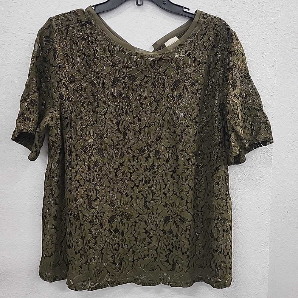 Chicos Lace SS Top, 2