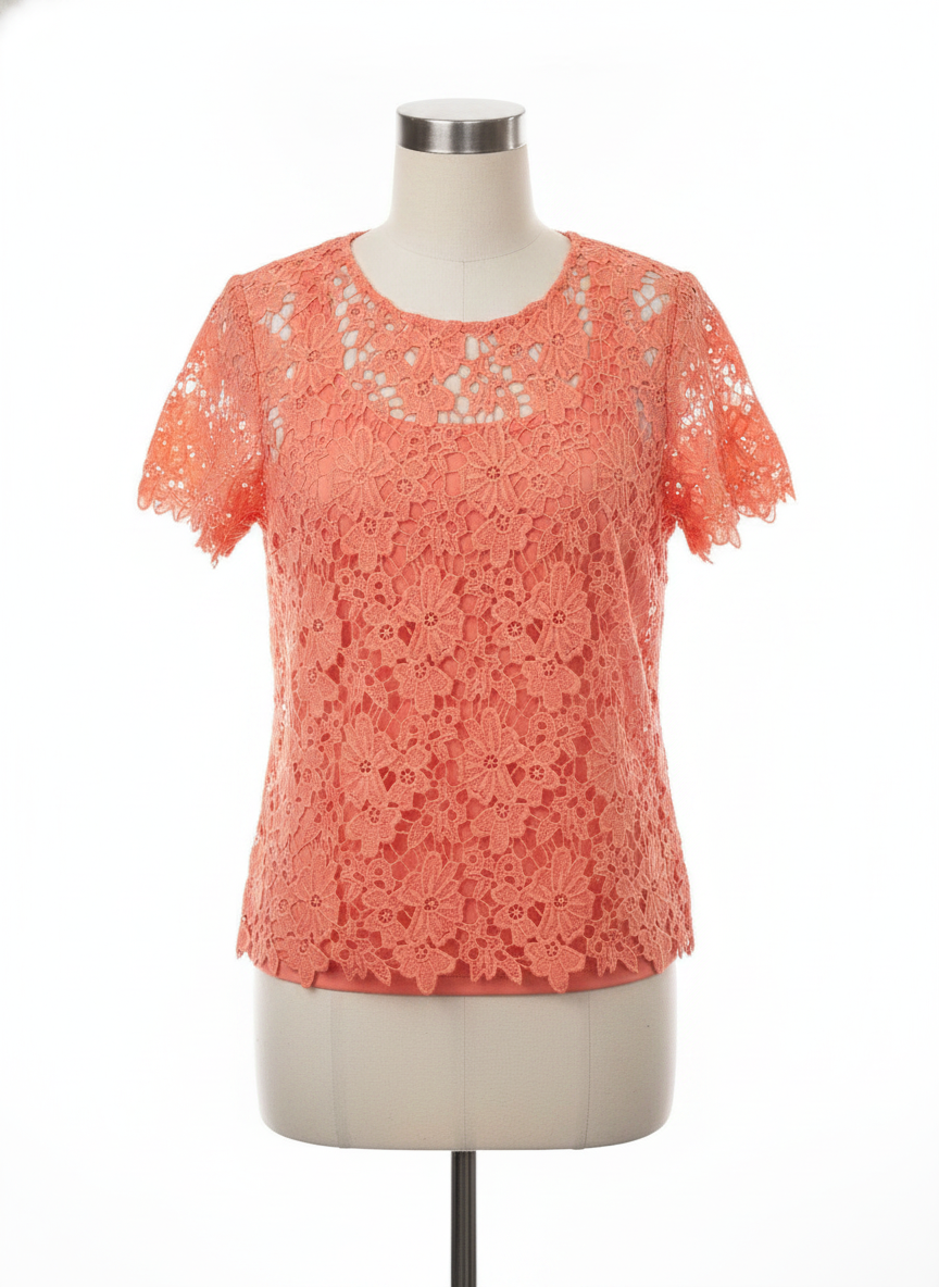 Liz Claiborne Crochet SS Top, Small