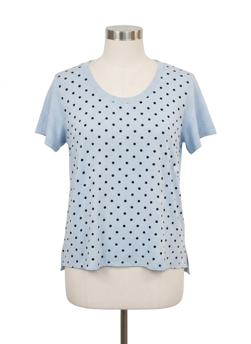 Made In Italy Linen/Cotton SS Top, S/M