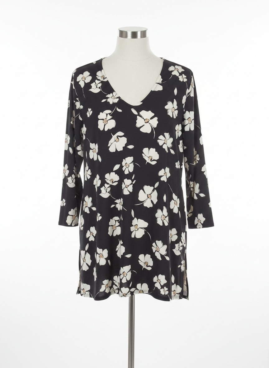 Alfani floral pattern tunic