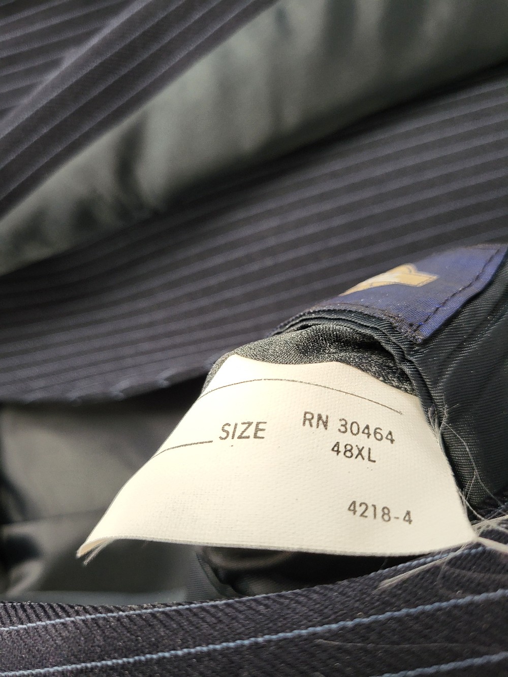 TownCraft Pin Stripe Men's Suit Blazer & Vest, 46 XT