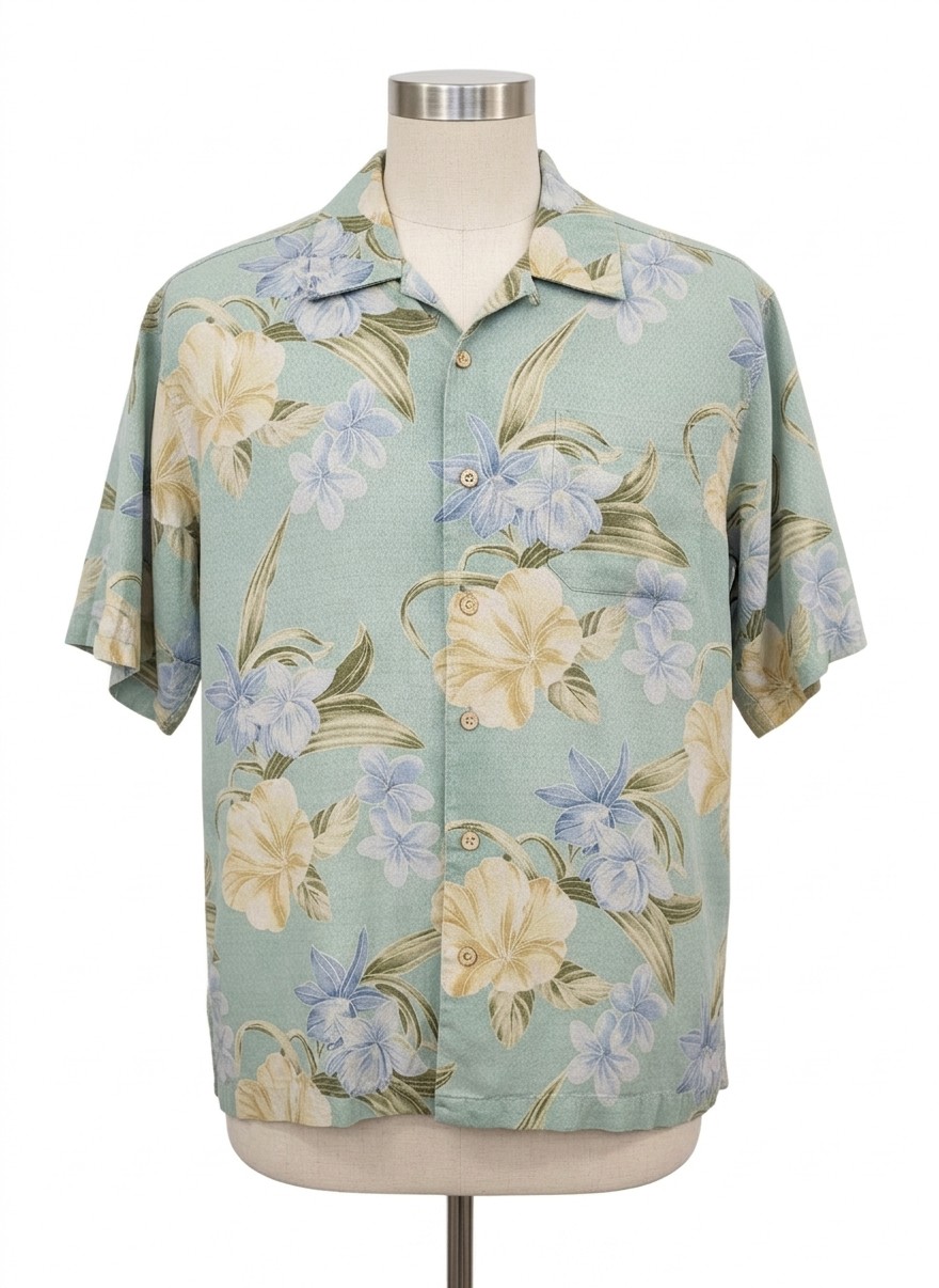 Tommy Bahama Floral Print Shirt, Large