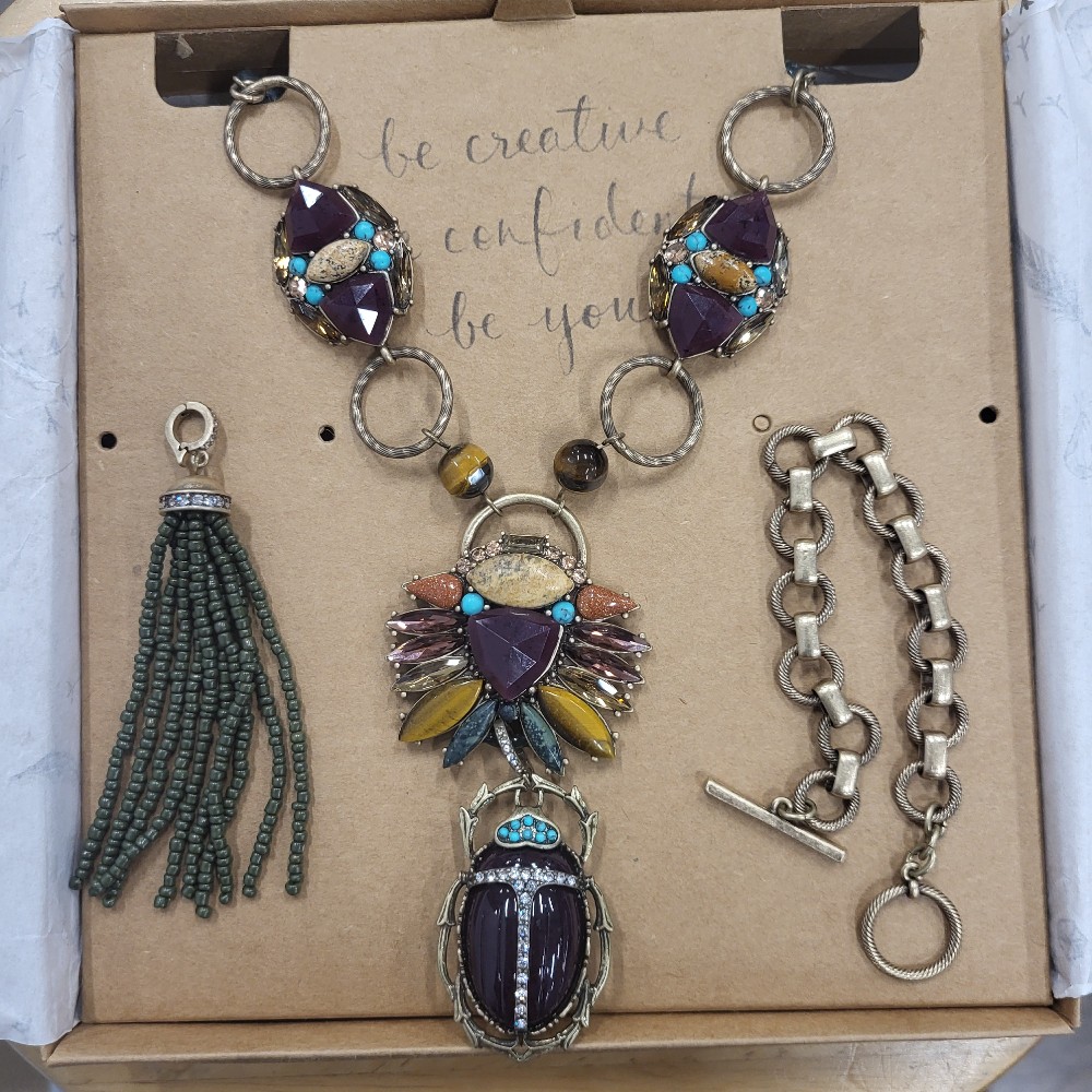 Chloe + Isabel Wild Earth Beetle Convertible  Necklace