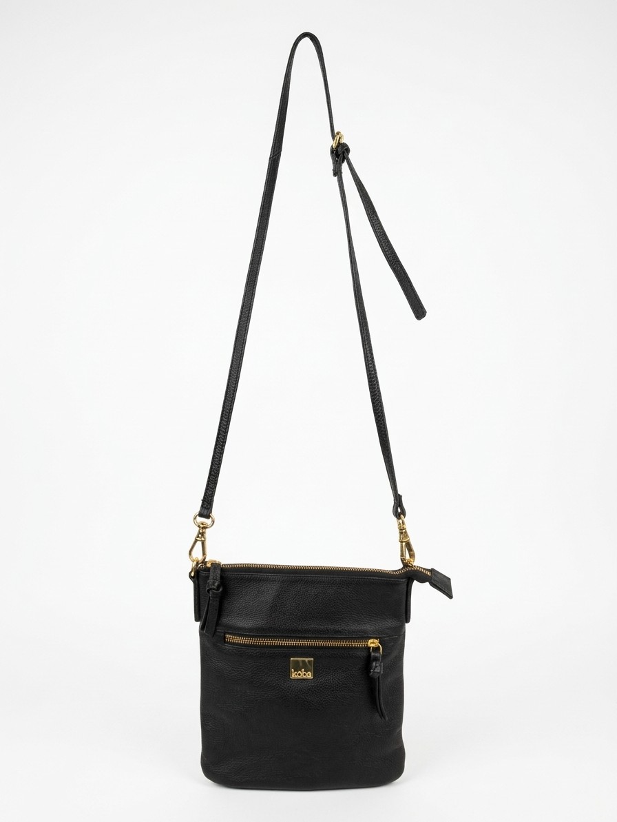 Kooba Black Leather Crossbody