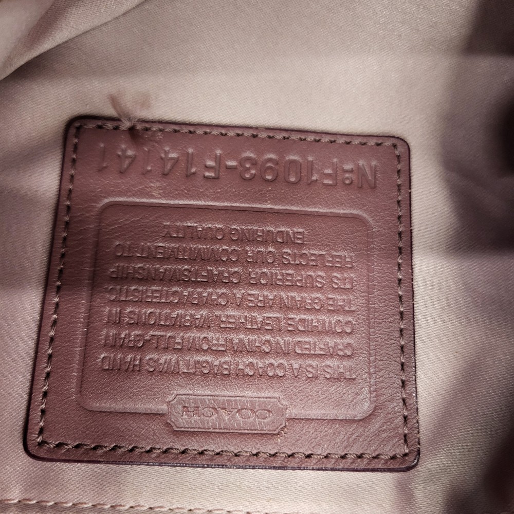 Coach Brooke Hobo Style Handbag Burnt Red