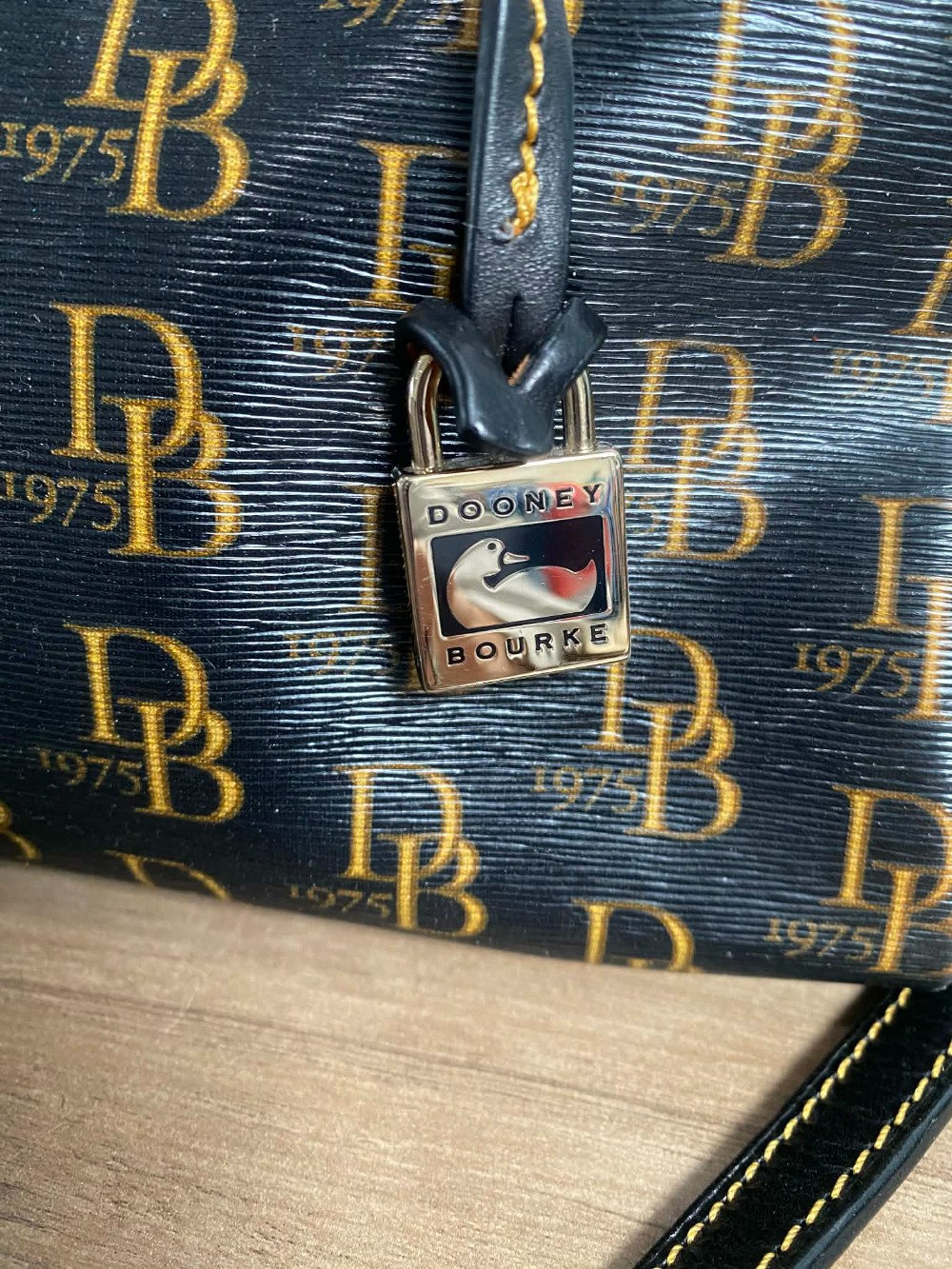 Dooney & Bourke Signature Monogram Coated Satchel