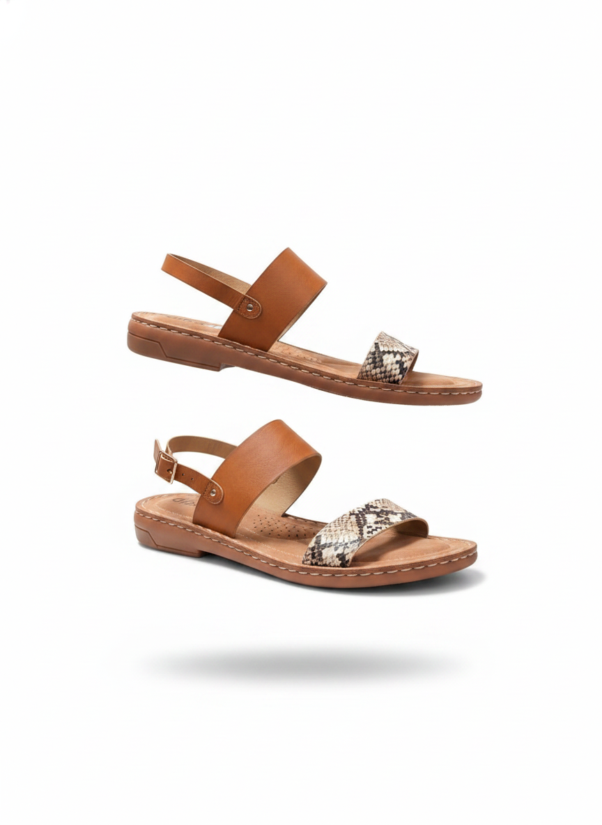 Dibs snake print sandals